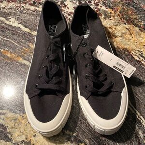 No Boundaries Black and White Sneakers